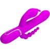 PRETTY LOVE - VIBRADOR TRIPLE MULTIFUNCIÓN CAMMY 4 EN 1 ROSA
