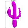 PRETTY LOVE - VIBRADOR TRIPLE MULTIFUNCIÓN CAMMY 4 EN 1 ROSA