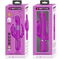PRETTY LOVE - VIBRADOR TRIPLE MULTIFUNCIÓN CAMMY 4 EN 1 ROSA