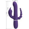 PRETTY LOVE - VIBRADOR TRIPLE MULTIFUNCIÓN CAMMY 4 EN 1 MORADO