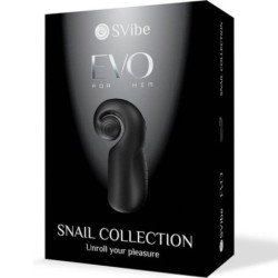 SNAIL VIBE - EVO PARA ÉL MASTURBADOR MASCULINO DESLIZANTE NROLL NEGRO