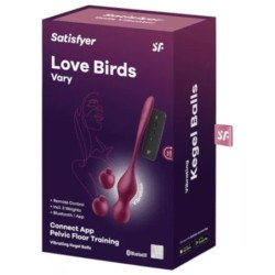 SATISFACTOR - BOLAS VIBRATORIAS VARIADAS PARA PÁJAROS DEL AMOR APLICACIÓN GRATUITA ROJO VINO