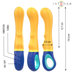 INTENSO - VIBRADOR DE PUNTO G DE PELO AMARILLO