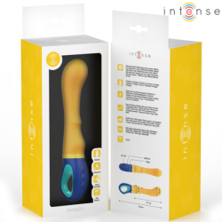 INTENSO - VIBRADOR DE PUNTO G DE PELO AMARILLO