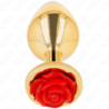 KINK - TAPÓN ANAL ROJO ROSA DORADO TALLA M