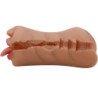 TORO LOCO - SARAH DOBLE MASTURBADORA BOCA Y VAGINA CARNE