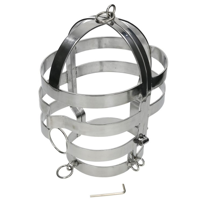 METAL DURO - MÁSCARA CON COLLAR DE ACERO