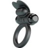 PRETTY LOVE - ANILLO VIBRADOR DEBONAIRE CONEJO 10 VIBRACIONES NEGRO