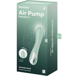 SATISFACTOR - BOMBA DE AIRE VIBRADORA 3 INFLABLES PUNTO G MENTA