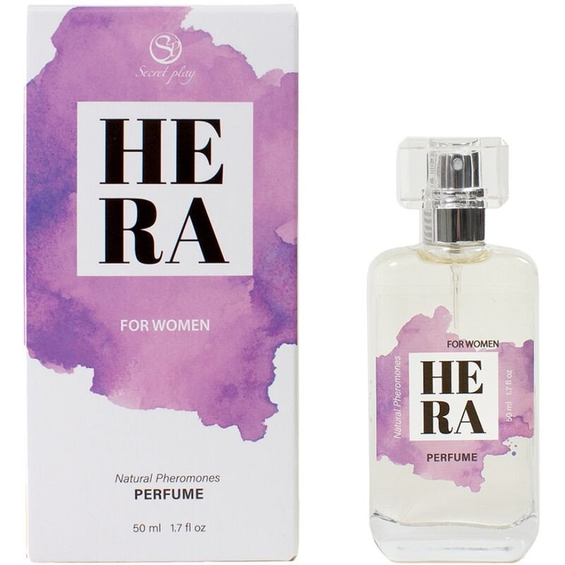 SECRETPLAY - HERA PERFUME NATURAL CON FEROMONAS EN SPRAY PARA MUJER 50 ML