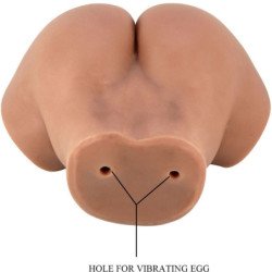 CRAZY BULL - HAILEY TRASERO VIBRADOR CON VAGINA Y ANO REALÍSTICO MULATO CONTROL REMOTO