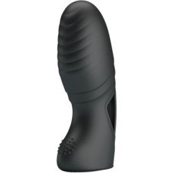 PRETTY LOVE - VIBRADOR DE DEDO DE SILICONA ALAN NEGRO