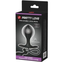 PRETTY LOVE - TAPÓN ANAL INFLABLE NEGRO