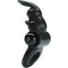 PRETTY LOVE - ANILLO VIBRADOR CON FORMA DE CONEJO, 10 VIBRACIONES, NEGRO