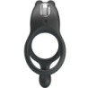 PRETTY LOVE - ANILLO VIBRADOR DOBLE SETH RABBIT 7 VIBRACIONES NEGRO