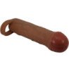 PRETTY LOVE - FUNDA PARA PENE CON JUANETES Y EXTENSIÓN DE 2,5 CM MULATTO