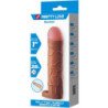 PRETTY LOVE - FUNDA PARA PENE CON JUANETES Y EXTENSIÓN DE 2,5 CM MULATTO
