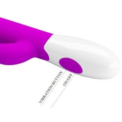 PRETTY LOVE - VIBRADOR CENTAURO CONEJO 30 MODOS DE VIBRACIÓN MORADO