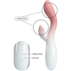 PRETTY LOVE - VIBRADOR DE PUNTO G BRIGHTY + ESTIMULADOR DE CLÍTORIS 30 VIBRACIONES ROSA