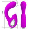 PRETTY LOVE - SIBEL SIBEL VIBRADOR DE PUNTO G + ESTIMULADOR DE CLÍTORIS 10 VIBRACIONES MORADO