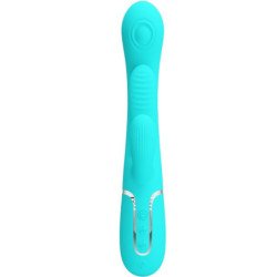 PRETTY LOVE - SHANIA VIBRADOR MULTIFUNCIÓN TRIPLE CONEJO 3 EN 1 AZUL