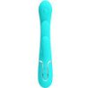 PRETTY LOVE - SHANIA VIBRADOR MULTIFUNCIÓN TRIPLE CONEJO 3 EN 1 AZUL