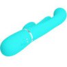 PRETTY LOVE - SHANIA VIBRADOR MULTIFUNCIÓN TRIPLE CONEJO 3 EN 1 AZUL