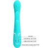 PRETTY LOVE - SHANIA VIBRADOR MULTIFUNCIÓN TRIPLE CONEJO 3 EN 1 AZUL