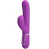 PRETTY LOVE - PERLITA VIBRADOR MULTIFUNCIÓN 3 EN 1 CON FORMA DE CONEJO MORADO
