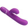 PRETTY LOVE - PERLITA VIBRADOR MULTIFUNCIÓN 3 EN 1 CON FORMA DE CONEJO MORADO