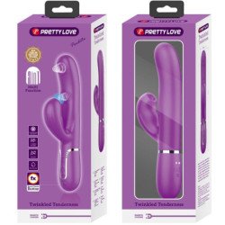 PRETTY LOVE - PERLITA VIBRADOR MULTIFUNCIÓN 3 EN 1 CON FORMA DE CONEJO MORADO