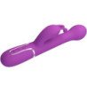 PRETTY LOVE - VIBRADOR MULTIFUNCIÓN DEJON 3 EN 1 CON FORMA DE CONEJO, COLOR MORADO