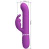 PRETTY LOVE - VIBRADOR MULTIFUNCIÓN COALE 4 EN 1 CON FORMA DE CONEJO, COLOR MORADO