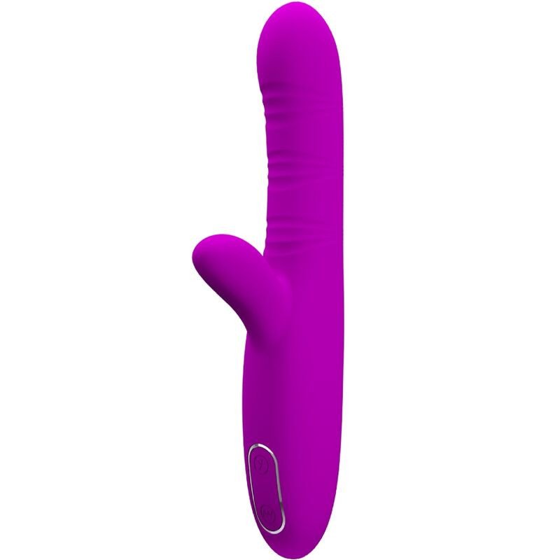 PRETTY LOVE - VIBRADOR MULTIFUNCIÓN ANGELIQUE + ESTIMULADOR DE CLÍTORIS MORADO