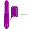 PRETTY LOVE - VIBRADOR MULTIFUNCIÓN ANGELIQUE + ESTIMULADOR DE CLÍTORIS MORADO