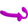 PRETTY LOVE - ESTIMULADOR DOBLE CON CORREA KELPIE MORADO