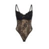 SUBBLIME - 955618 BODY DE ENCAJE CON CIERRE INFERIOR NEGRO TALLA S/M