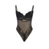 SUBBLIME - 955618 BODY DE ENCAJE CON CIERRE INFERIOR NEGRO TALLA S/M