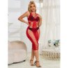 SUBBLIME - 952327 VESTIDO LARGO DE RED ROJA TALLA ÚNICA
