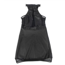 SUBBLIME - 955489 VESTIDO CON CUELLO HALTER Y TRANSPARENCIAS NEGRO L/XL