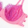 SUBBLIME - 955359 CONJUNTO DE SUJETADOR CON ENCAJE Y LIGUEROS ROSA Y MORADO S/M