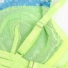 SUBBLIME - 955328 CONJUNTO DE SUJETADOR CON ENCAJE Y LIGUEROS VERDE Y AZUL L/XL