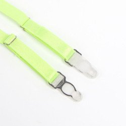 SUBBLIME - 955311 CONJUNTO DE SUJETADOR CON ENCAJE Y LIGUEROS VERDE Y AZUL S/M