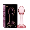 SERIE NEBULA DE IBIZA - MODELO 2 TAPÓN ANAL DE VIDRIO DE BOROSILICATO ROSA 11 CM -O- 3,5 CM
