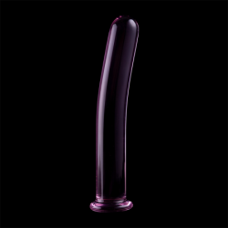 SERIE NEBULA DE IBIZA - MODELO 8 DILDO DE VIDRIO DE BOROSILICATO ROSA 14,5 CM -O- 2 CM