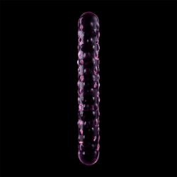 SERIE NEBULA DE IBIZA - MODELO 15 DILDO DE VIDRIO DE BOROSILICATO ROSA 18,5 CM -O- 3 CM