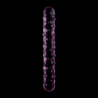 SERIE NEBULA DE IBIZA - MODELO 15 DILDO DE VIDRIO DE BOROSILICATO ROSA 18,5 CM -O- 3 CM
