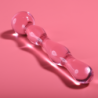 NEBULA SERIES BY IBIZA - MODELO 13 DILDO CRISTAL ROSA 18 CM -O- 3.5 CM