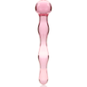 SERIE NEBULA DE IBIZA - MODELO 13 DILDO DE VIDRIO DE BOROSILICATO ROSA 18 CM -O- 3,5 CM