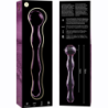 SERIE NEBULA DE IBIZA - MODELO 13 DILDO DE VIDRIO DE BOROSILICATO ROSA 18 CM -O- 3,5 CM